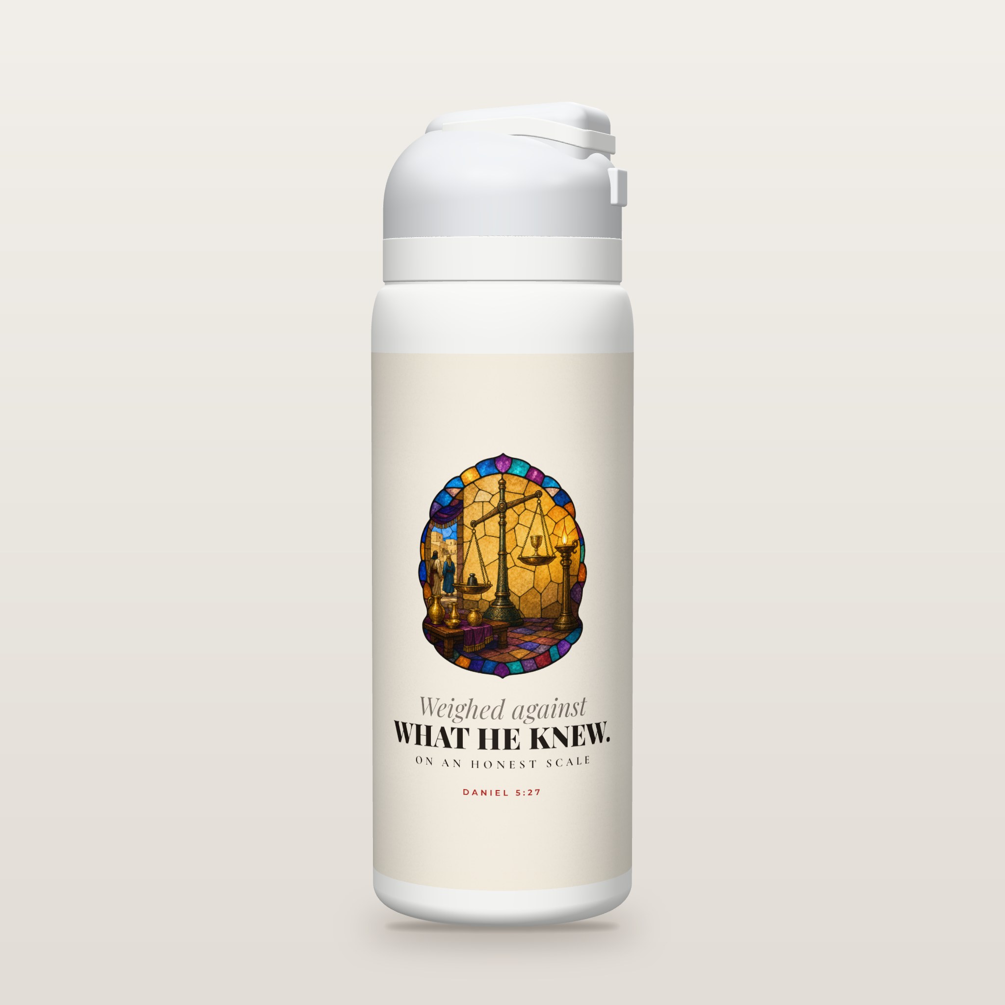 What He Knew study bottle