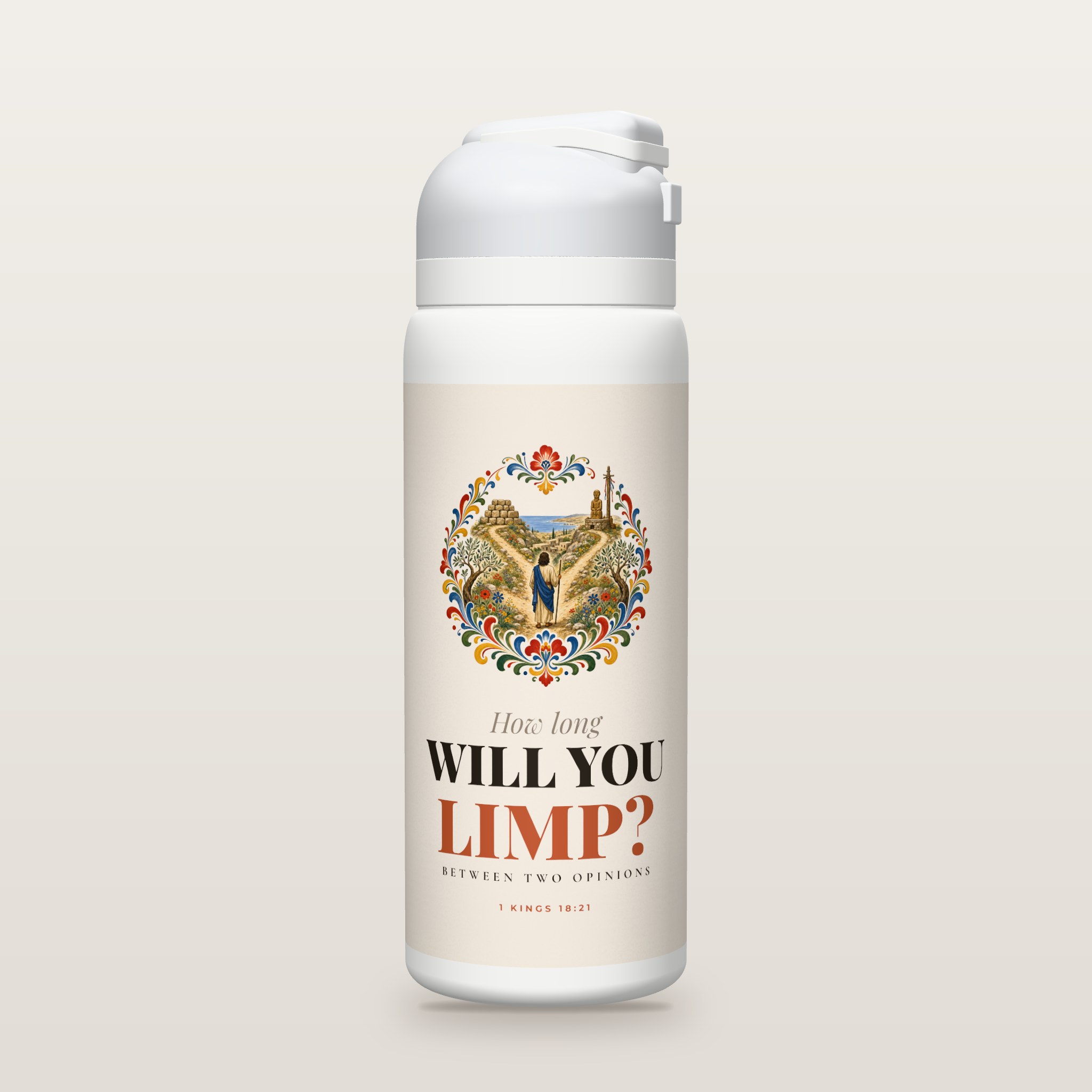 Limping Between Two study bottle