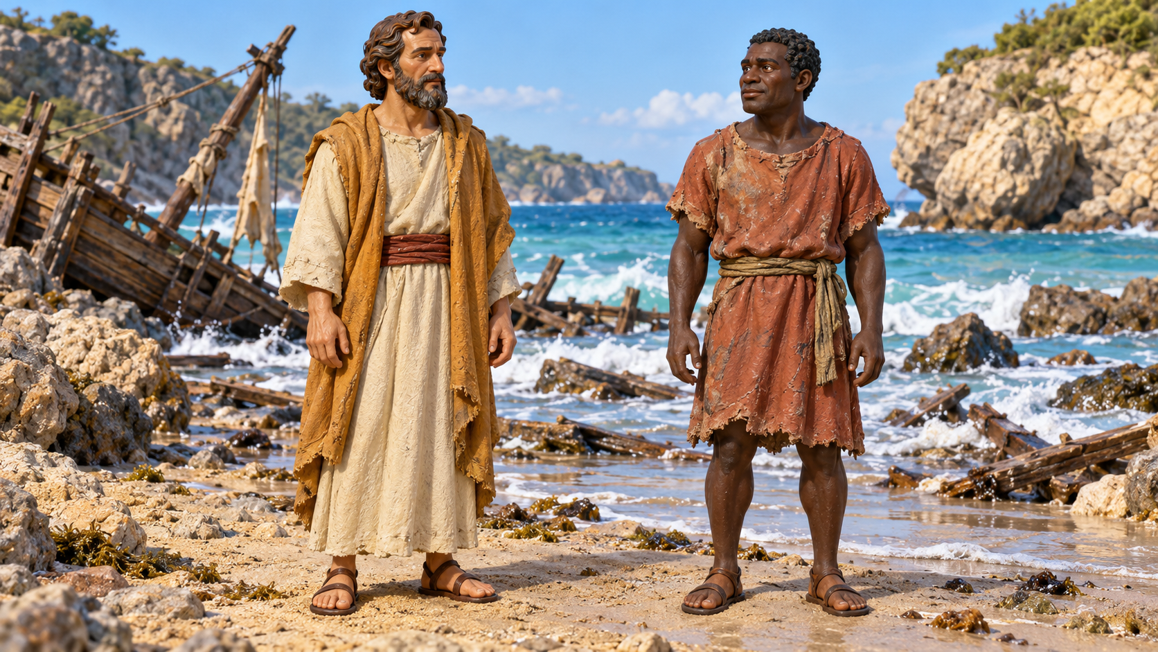 Figurine illustration: A hard voyage is not a faithless voyage.