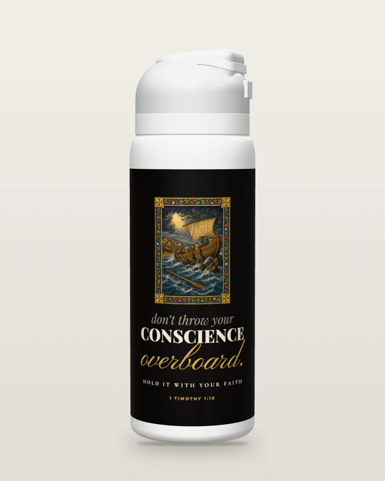 October 21 Conscience Overboard bottle rotating view