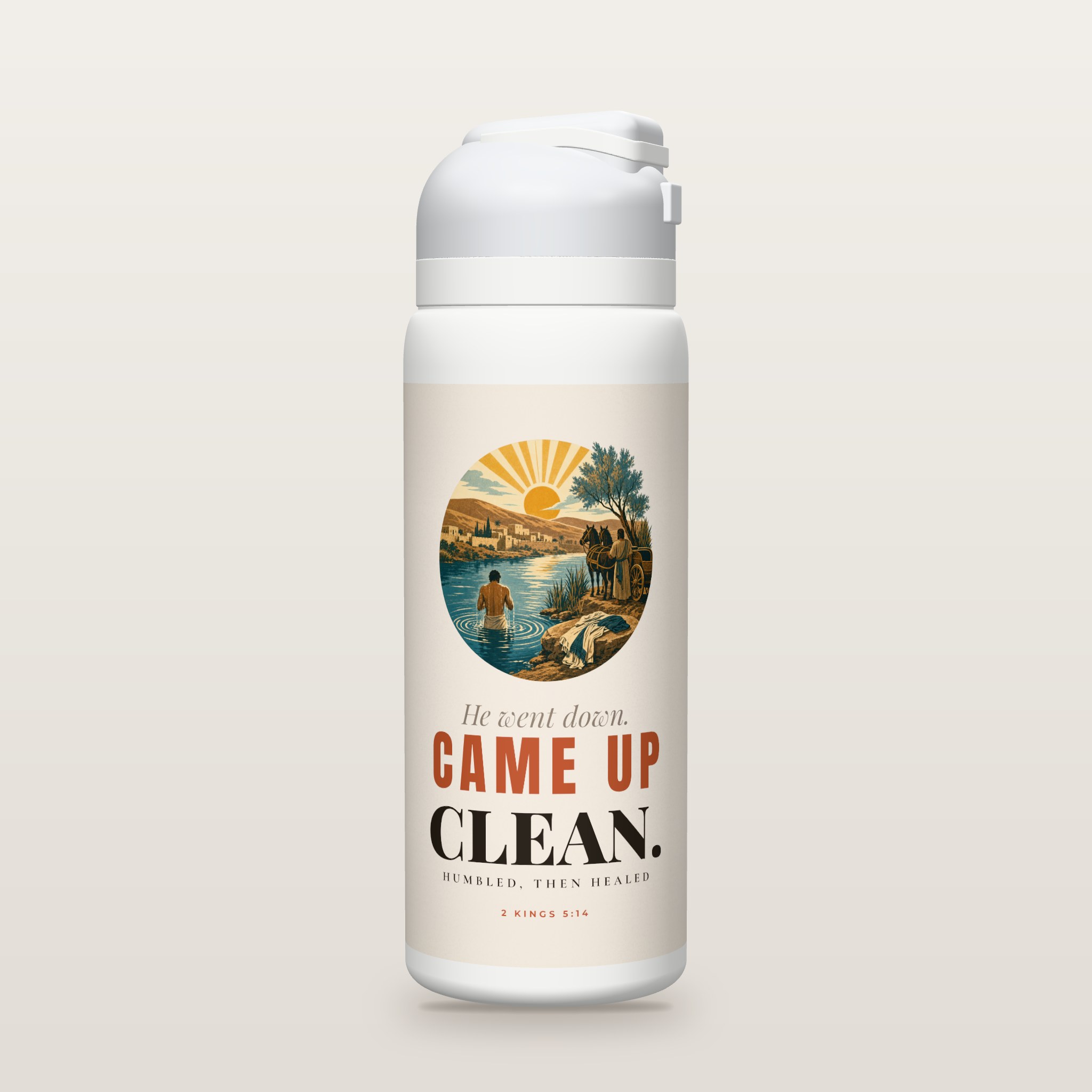 He went down. Came up clean. study bottle