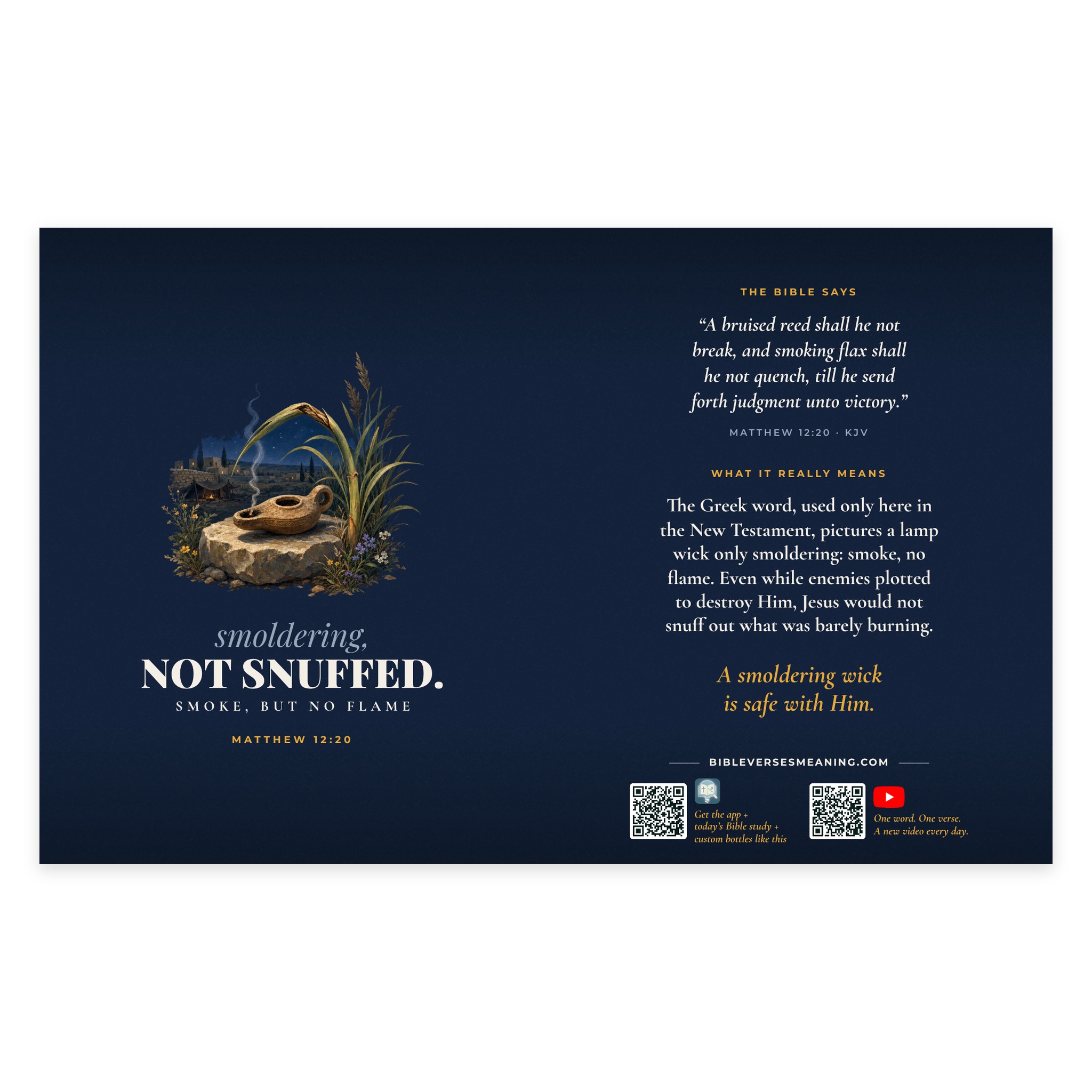 Complete smoldering, NOT SNUFFED. printed wrap preview